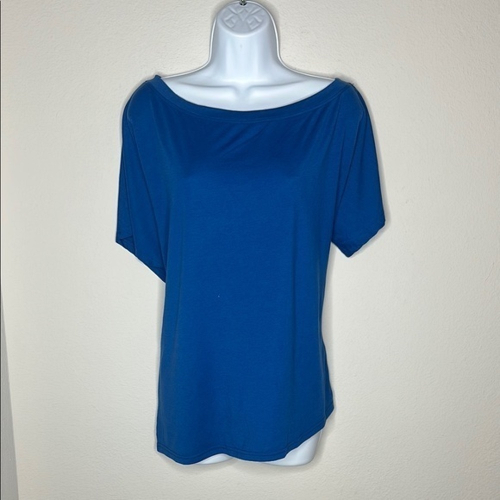 SHEIN Blue Relaxed Short Sleeve Tee